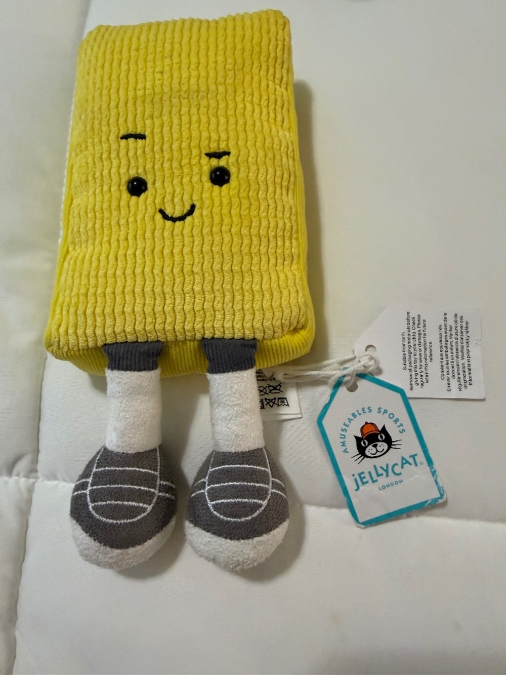Jelly cat soccer warni yellow card new w tags